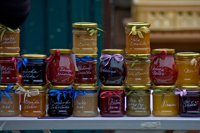 farmer's market jar of jams