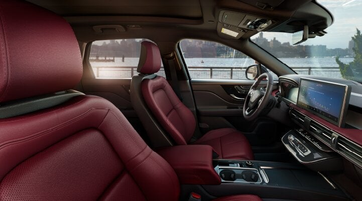 The available Perfect Position front seats in the 2025 Lincoln Corsair® SUV are shown. | Oliver Lincoln in Plymouth IN