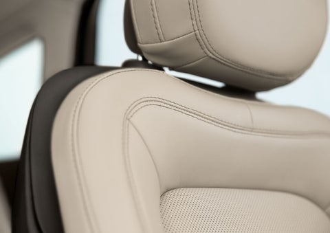 Fine craftsmanship is shown through a detailed image of front-seat stitching. | Oliver Lincoln in Plymouth IN