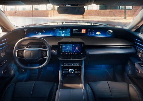 The panoramic display is shown in a 2025 Lincoln Nautilus® SUV. | Oliver Lincoln in Plymouth IN