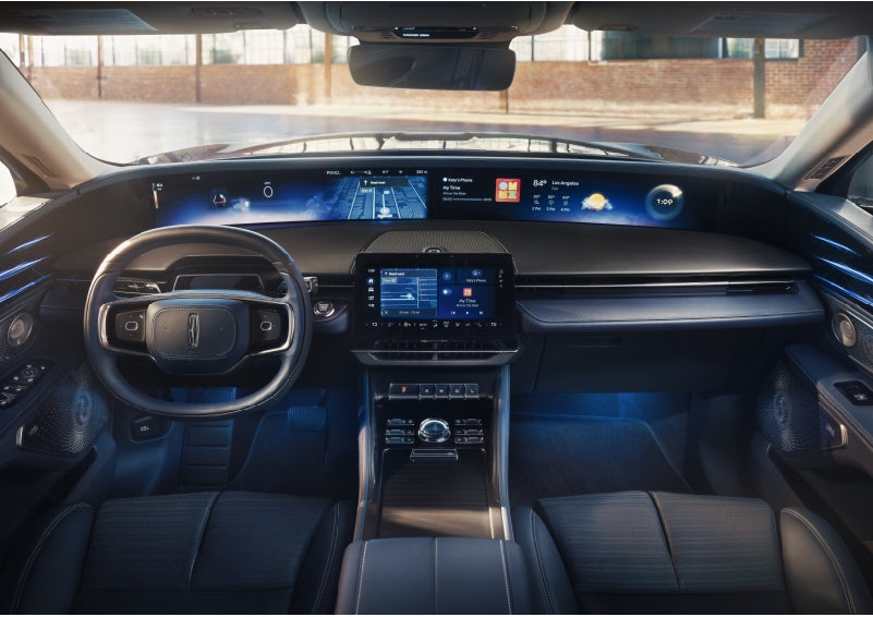 The panoramic display is shown in a 2026 Lincoln Nautilus® SUV. | Oliver Lincoln in Plymouth IN