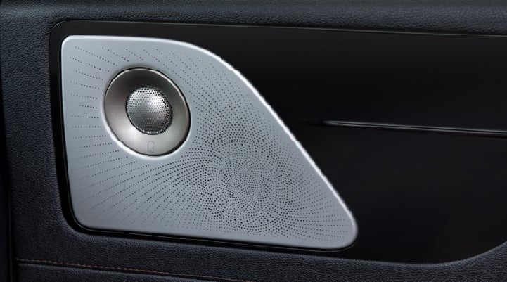 A close-up view of the available Revel® Ultima 3D Audio System. | Oliver Lincoln in Plymouth IN
