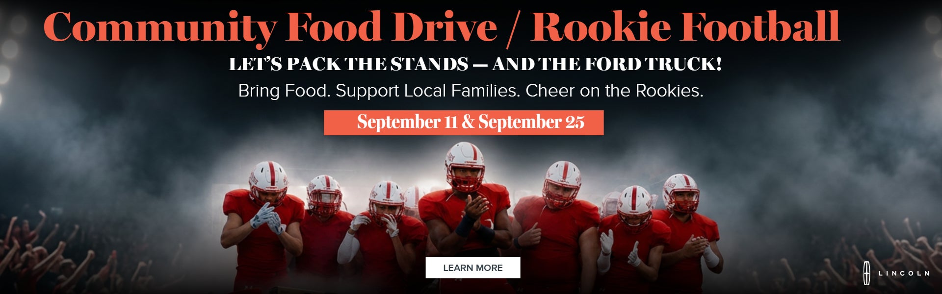  Community Food Drive / Rookie Football